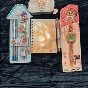 Kids Stationery Set - Blue and Pink